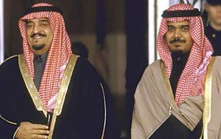 الملك فهد والأمير بندر بن سلطان