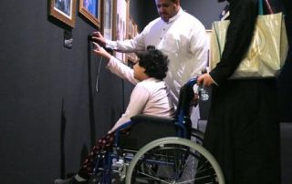 ذوو الاحتياجات الخاصة في معرض "الفهد .. روح القيادة"